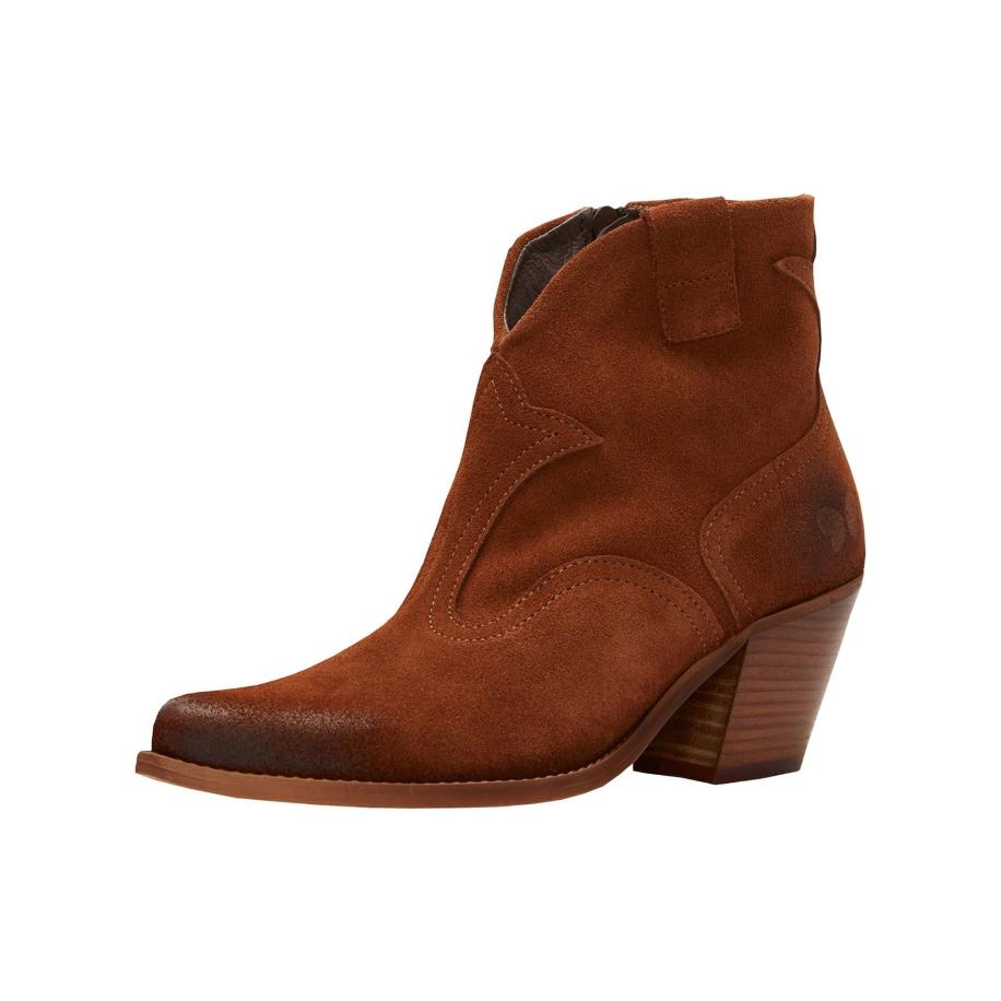 Felmini FELMINI Enkellaarsjes bruin -