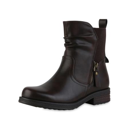 Van Hill Van Hill Enkellaarsjes Janet donkerbruin