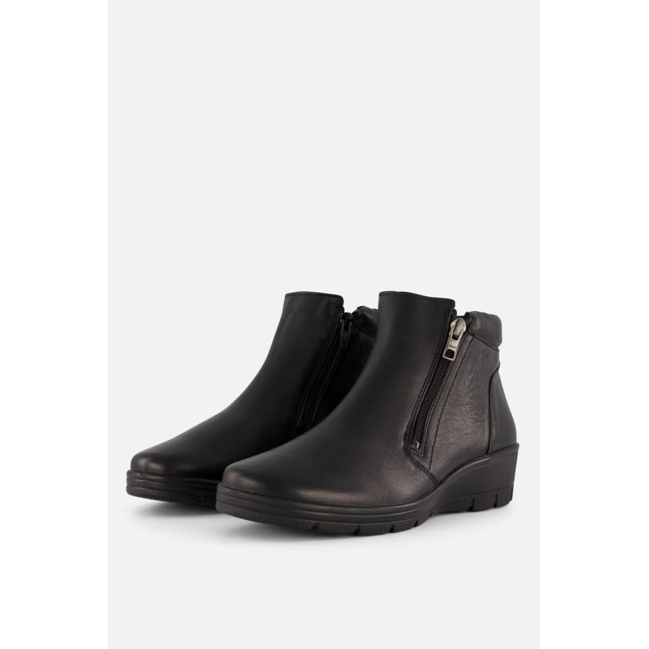 Feyn Enkellaarsjes zwart Leer Zwart