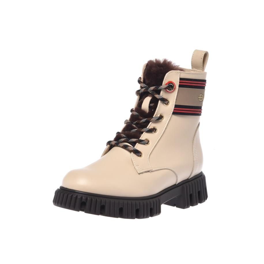 BALDININI Veterlaarsjes ivoor / greige / pastelrood / zwart Bruin