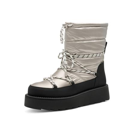 Tamaris Tamaris Snowboots zwart / zilver