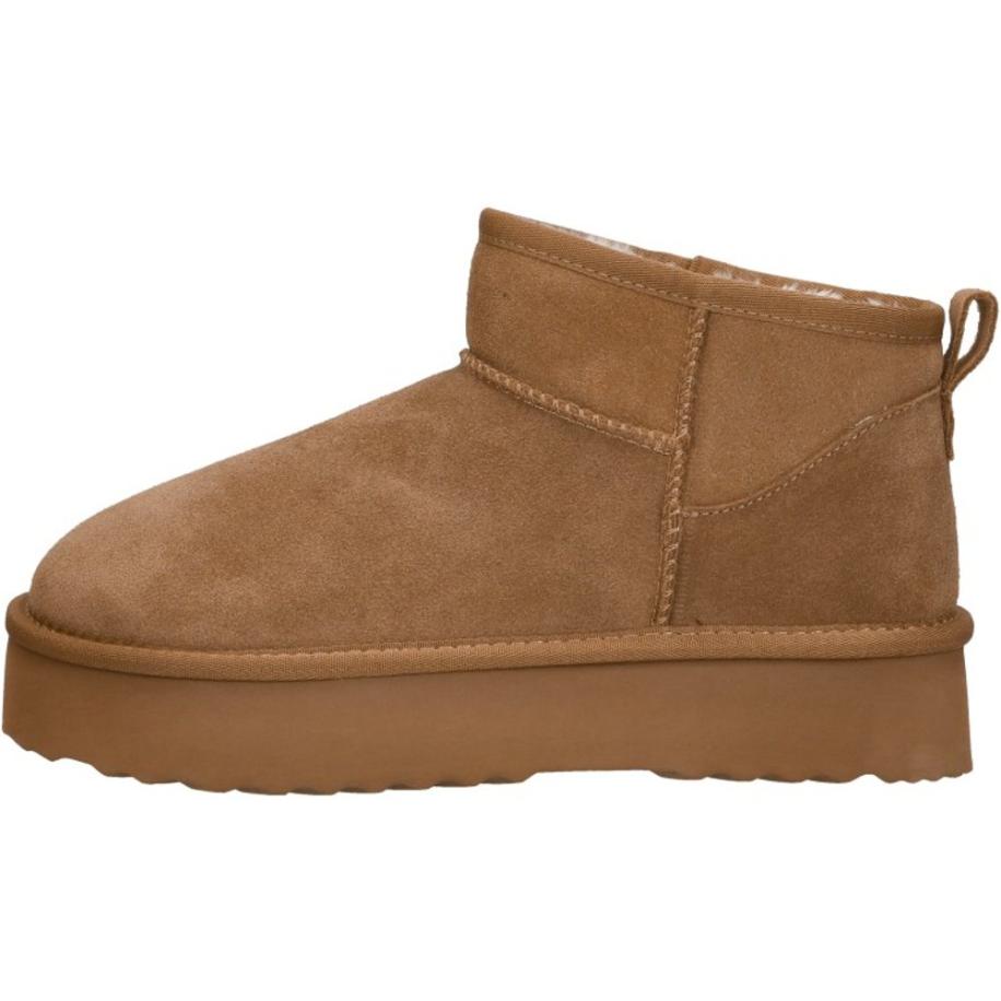 Shoecolate - Enkellaarsjes Plat Bruin