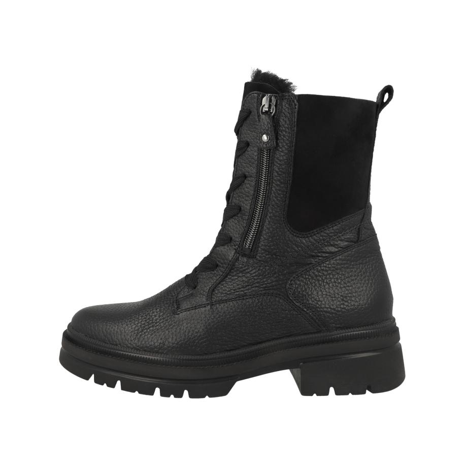 Waldläufer WALDLÄUFER Veterlaarsjes H-Amara zwart -