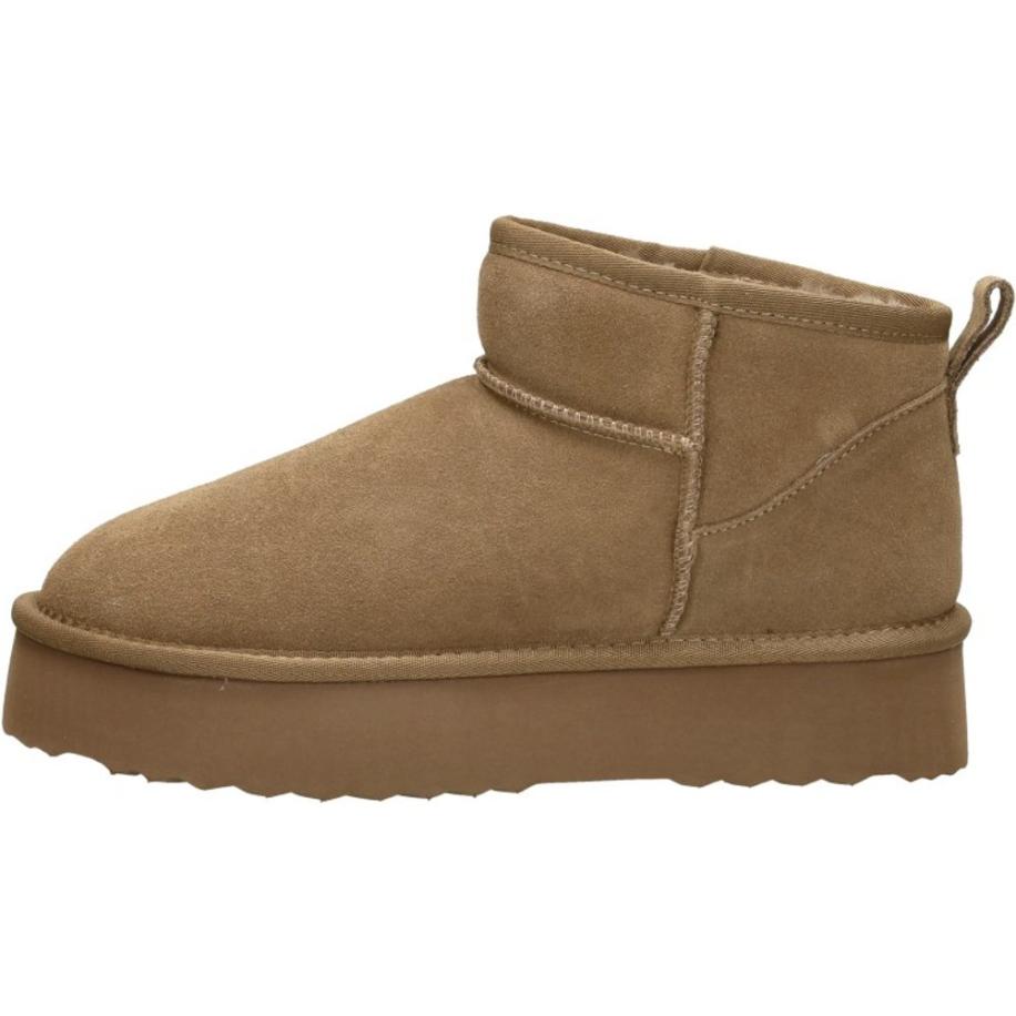 Shoecolate - Enkellaarsjes Plat Bruin