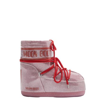 Moon Boot Snowboots Icon Low Pink Glitter