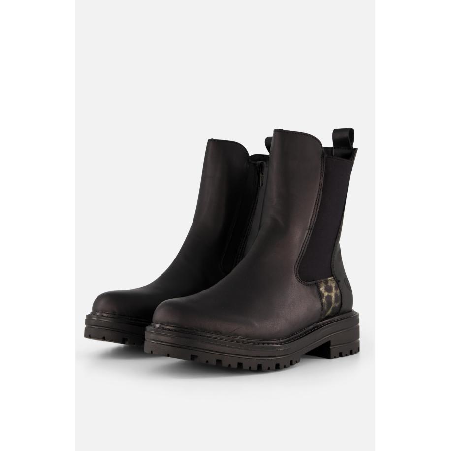 Remonte Chelsea boots zwart Leer Zwart