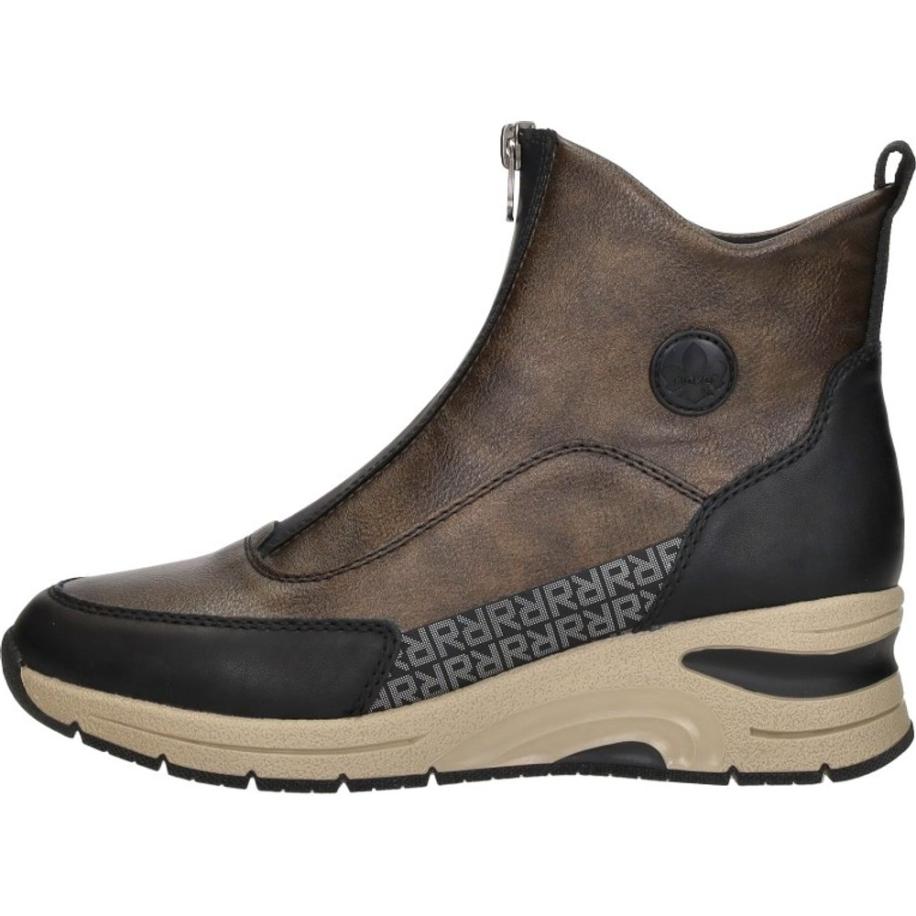 Rieker - Enkellaarsjes Plat Brons