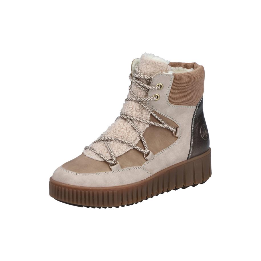 Rieker Rieker Snowboots beige / donkerbeige / bruin -
