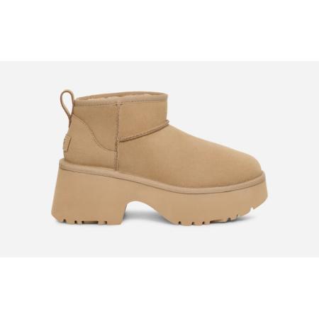UGG® Classic Ultra Mini New Heights-laars in Brown, Maat 39, Suede
