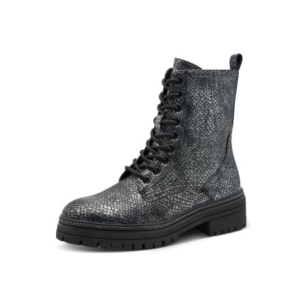 Marco Tozzi MARCO TOZZI Veterlaarsjes zilvergrijs / zwart