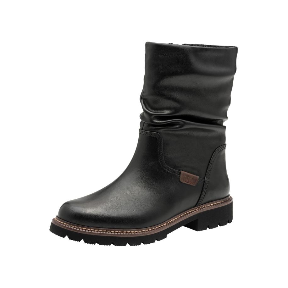 Tamaris Enkellaarsjes zwart Zwart