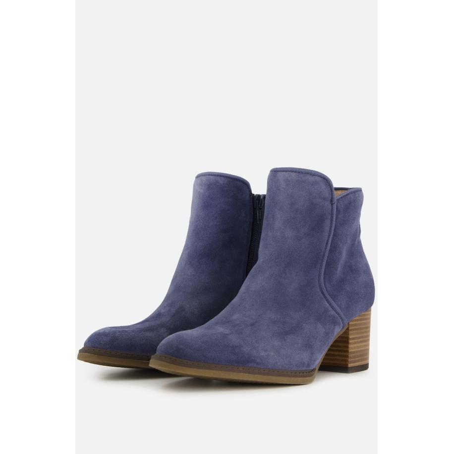 Gabor Enkellaarsjes blauw Suede Blauw