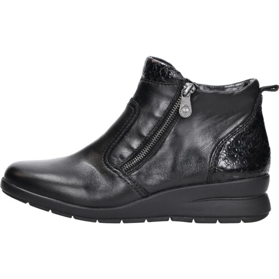 Rieker - Enkellaarsjes Plat Zwart