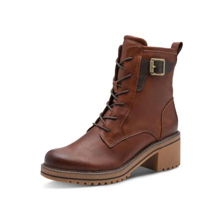 Marco Tozzi MARCO TOZZI Veterlaarsjes karamel / donkerbruin