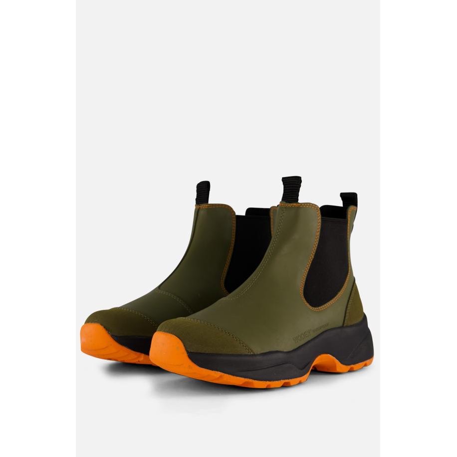 Woden Siri Waterproof Chelsea boots groen Groen