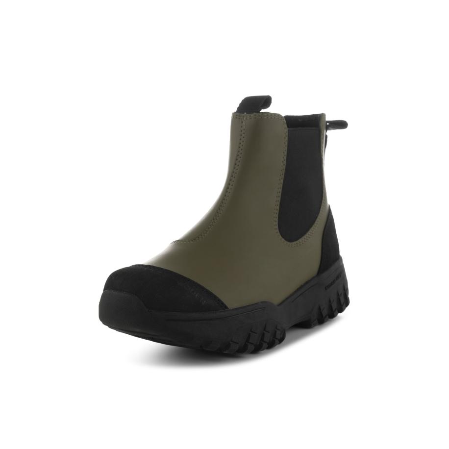 Woden WODEN Chelsea boots Magda donkergroen / zwart -