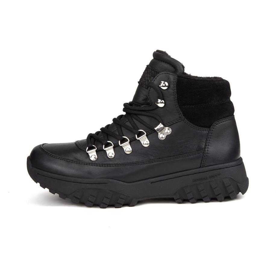 Woden WODEN Veterlaarsjes Iris zwart -