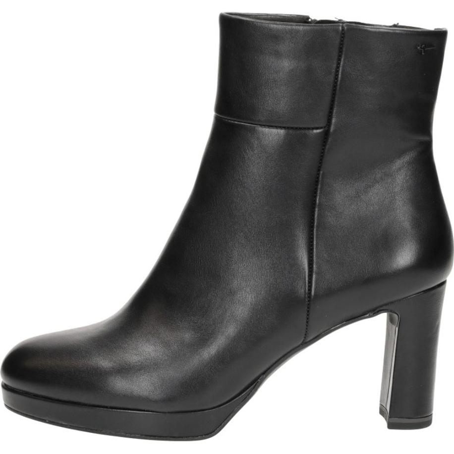 Tamaris - Enkellaarsjes Hak Zwart