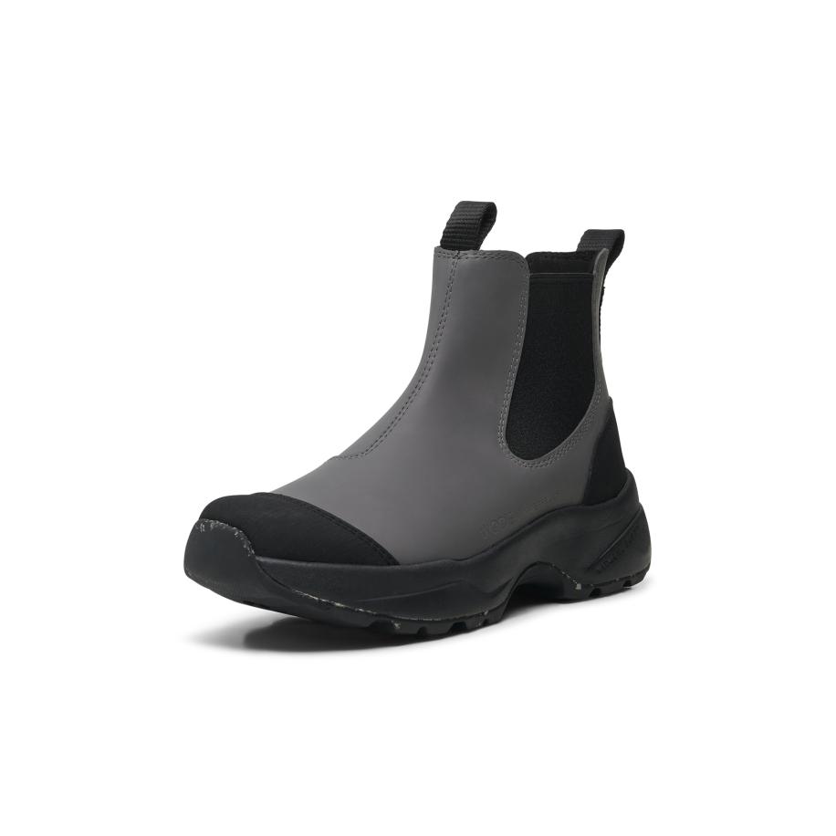 Woden WODEN Chelsea boots Siri donkergrijs / zwart -