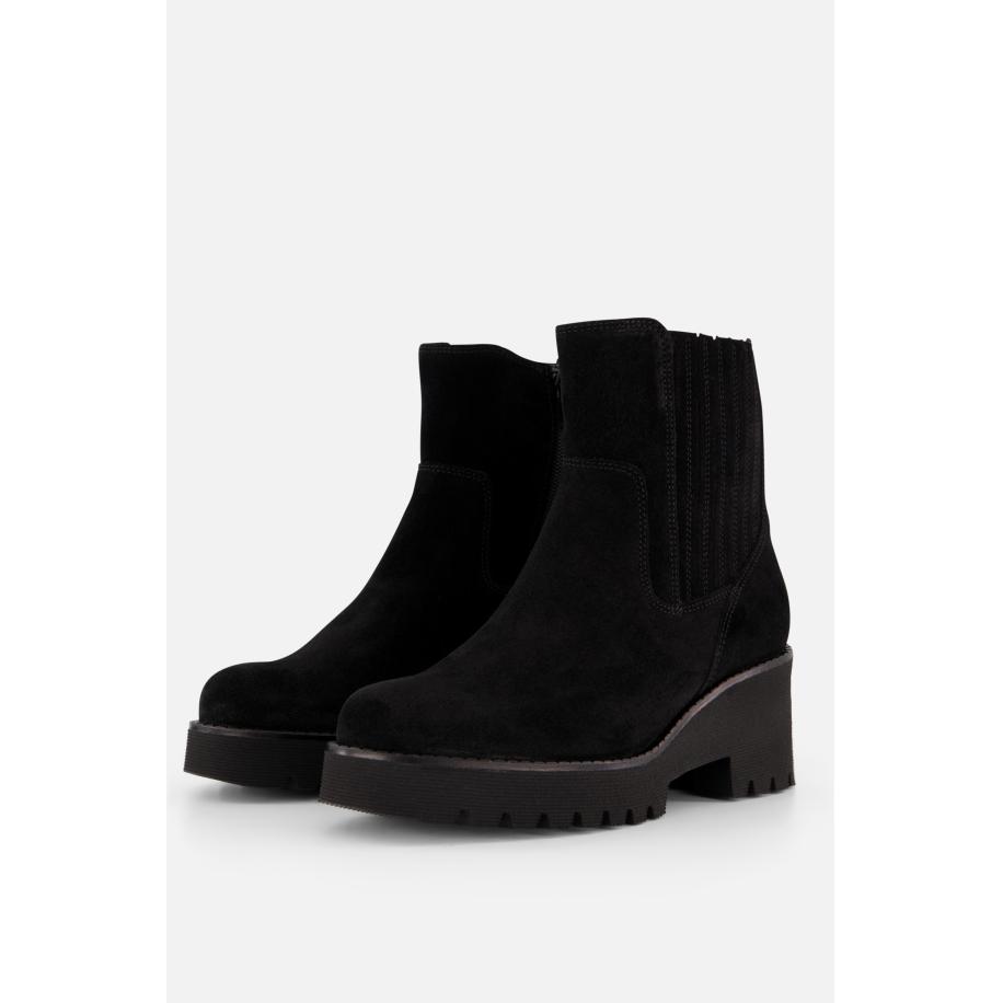 Gabor Chelsea boots zwart Suede Zwart