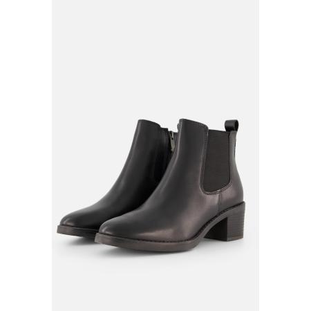 Marco Tozzi Chelsea Boots zwart Leer
