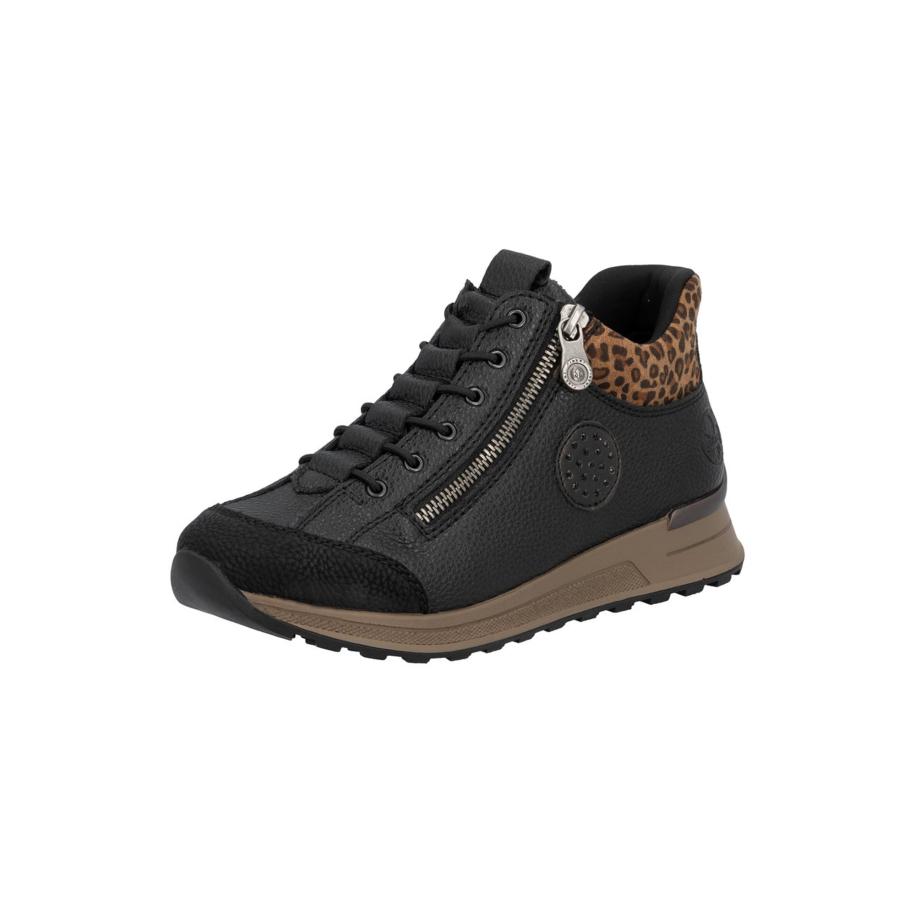 Rieker Rieker Veterlaarsjes bruin / brokaat / zwart -