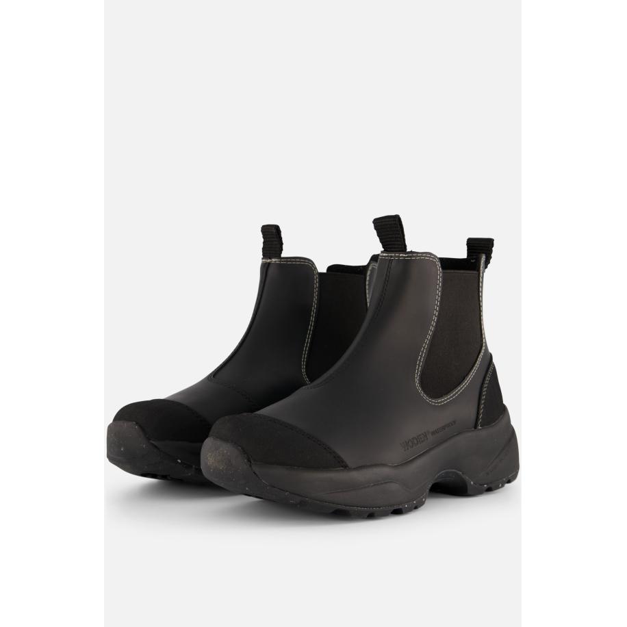 Woden Siri Waterproof Chelsea boots zwart Zwart
