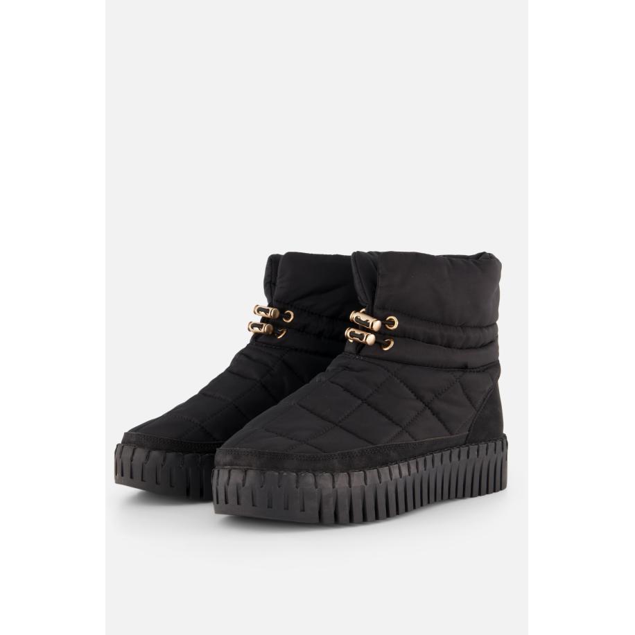 Ilse Jacobsen Tulip6082 Enkellaarsjes zwart Nylon Zwart