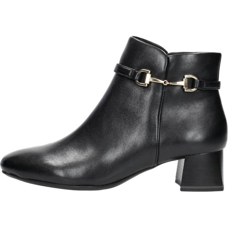 Tamaris - Enkellaarsjes Hak Zwart