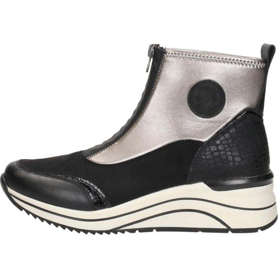 Remonte Enkellaarsjes zwart Synthetisch Zwart