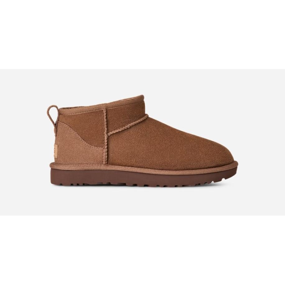 UGG® Classic Ultra Mini-laars voor dames in Rocky Oak, Maat 41, Dubbelzijdig -