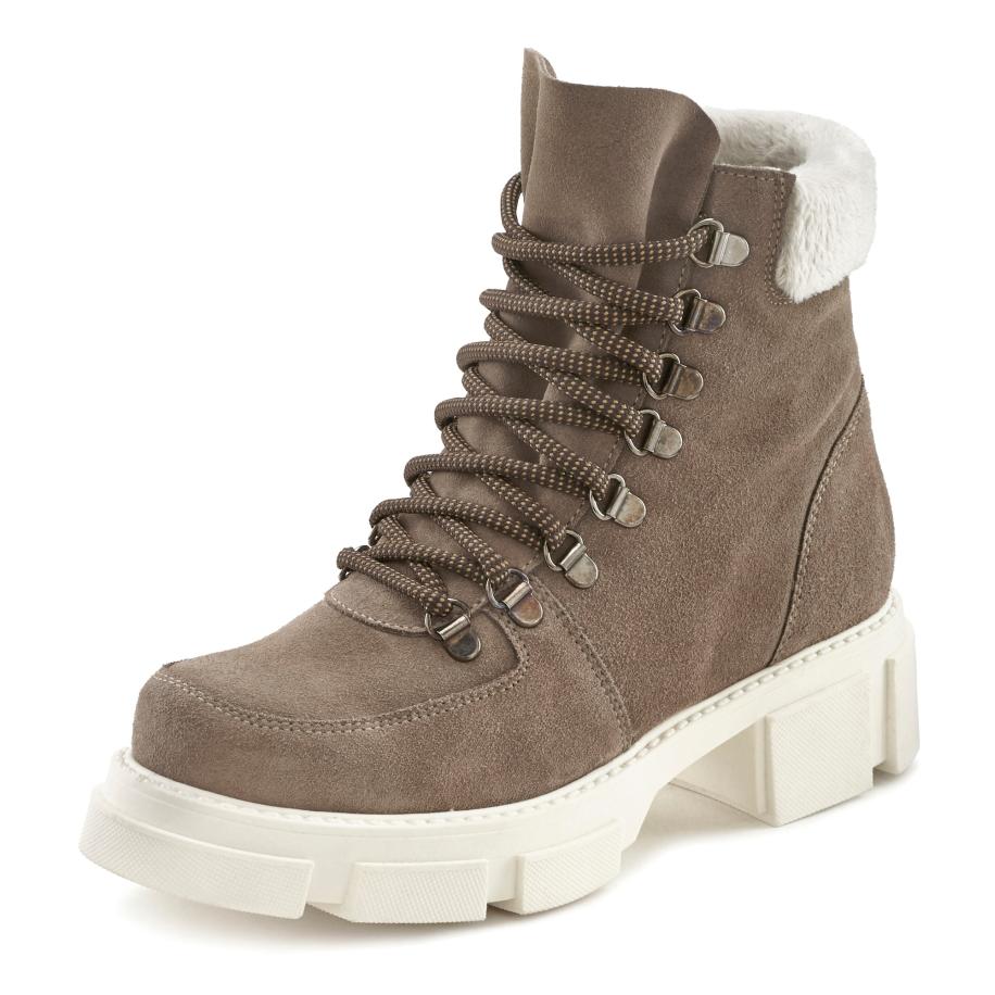 Lascana LASCANA Veterlaarsjes mokka / offwhite -