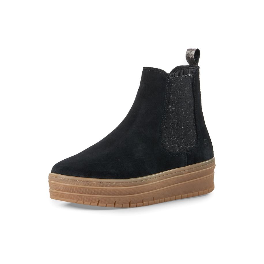 Tamaris Tamaris Chelsea boots zwart / zilver -