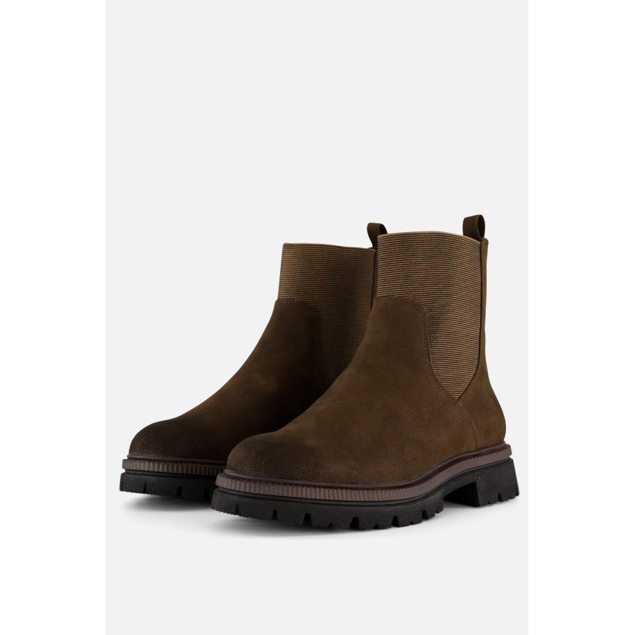 Marco Tozzi Chelsea boots bruin Synthetisch Bruin