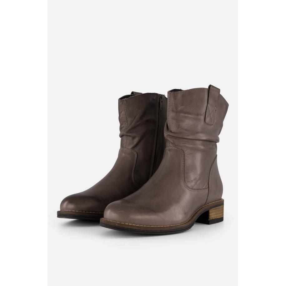 Cellini Plooi Enkellaarsjes grijs Leer Grijs