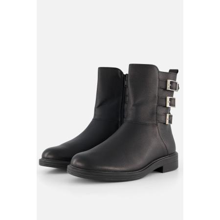 Feyn Enkellaarsjes zwart Leer