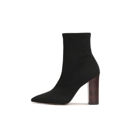 Kazar Enkellaarsjes bruin / zwart