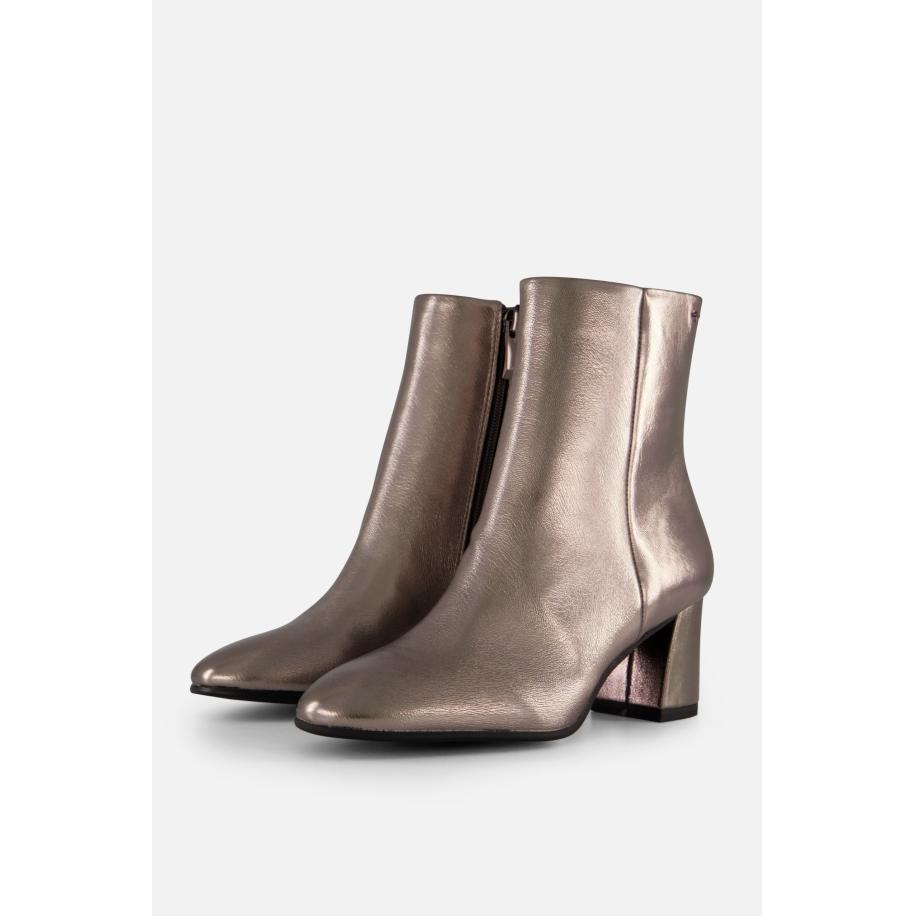 Tamaris Enkellaarsjes zilver Textiel Zilver