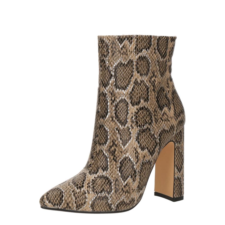 Buffalo BUFFALO Enkellaarsjes July crème / camel / zwart / zilver -