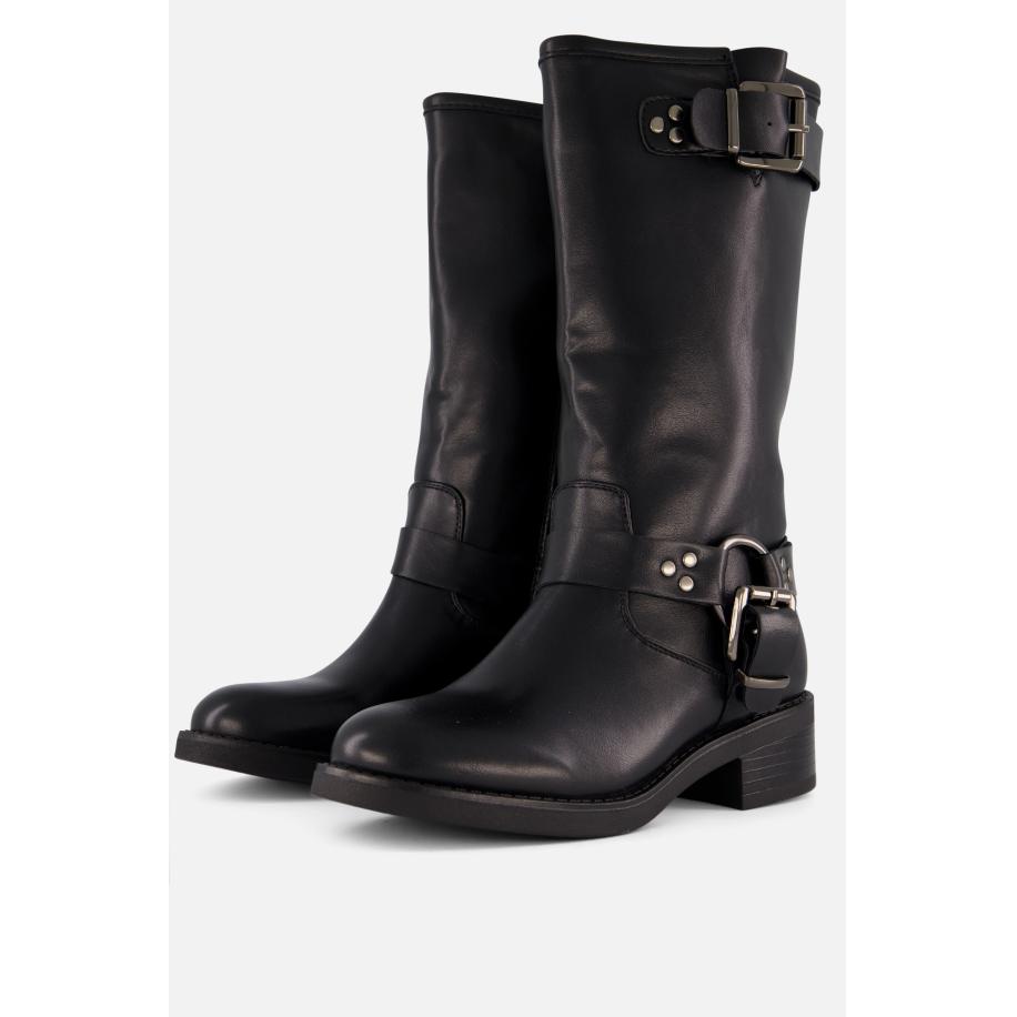 Ann Rocks Biker boots zwart Synthetisch Zwart