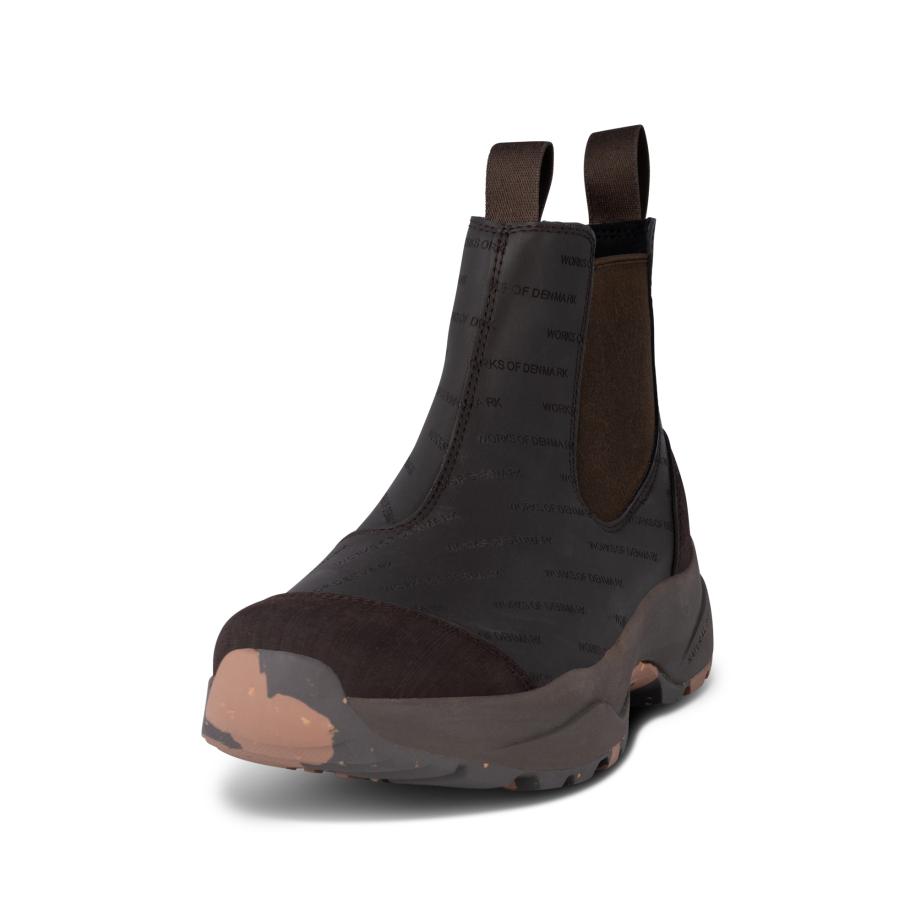 Woden WODEN Enkellaarsje Siri Heritage chocoladebruin -