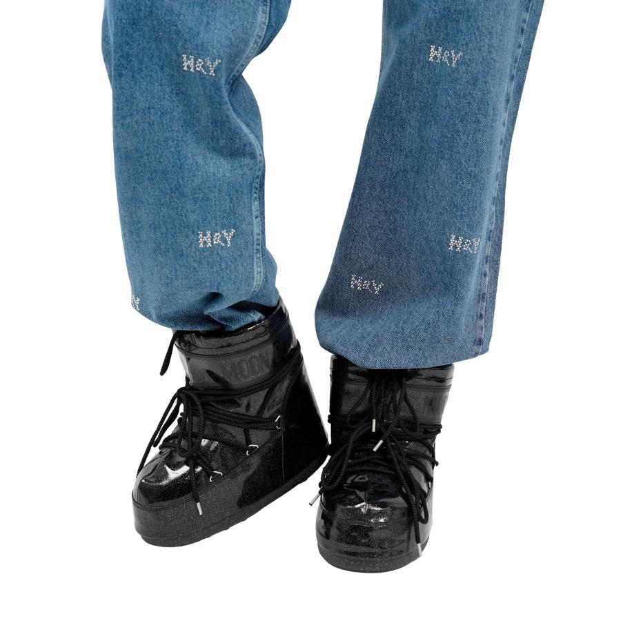 Moon Boot Snowboots Icon Low Glitter Zwart