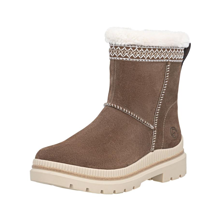 Remonte REMONTE Snowboots lichtbeige / bruin / wit -