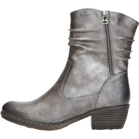 Rieker - Enkellaarsjes Hak Zilver