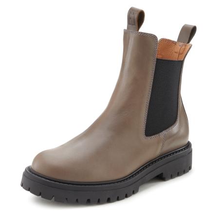 Elbsand Elbsand Chelsea boots donkerbeige / zwart
