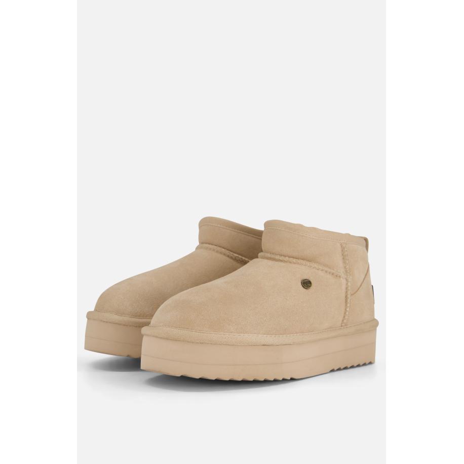 Warmbat Durack Gevoerde boots beige Suede Bruin