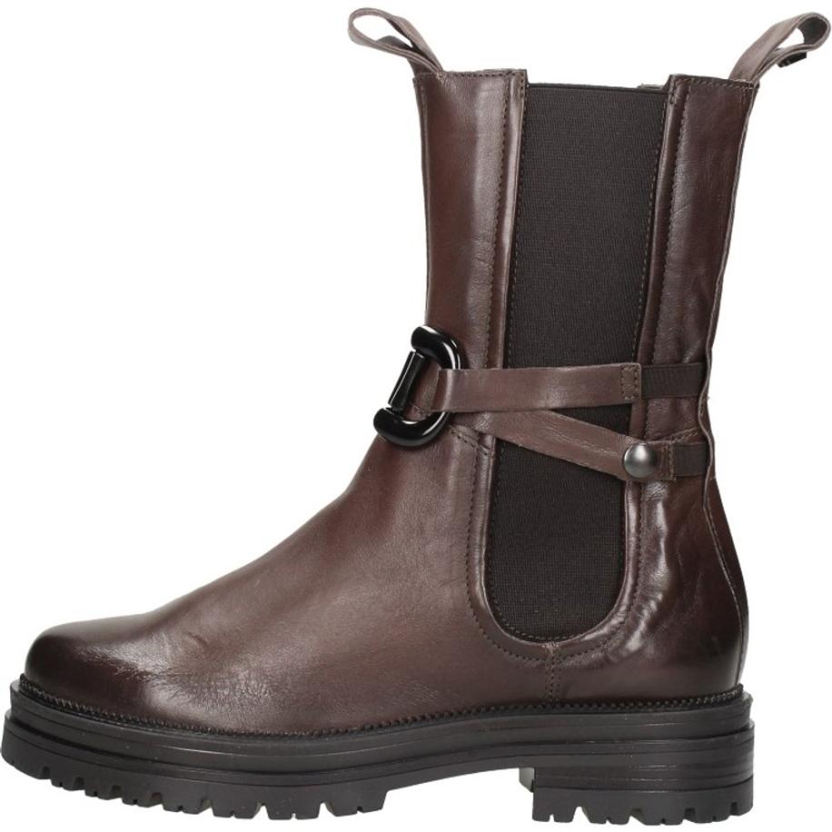 Mjus - Enkellaarsjes Plat Bruin