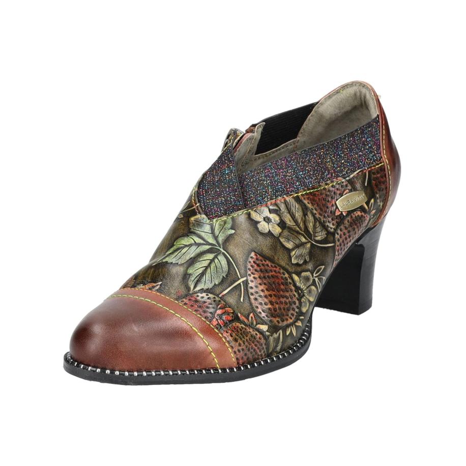 Laura Vita Laura Vita Enkellaarsjes bruin / groen / zwart -