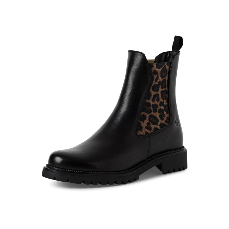Tamaris Chelsea boots karamel / zwart Zwart