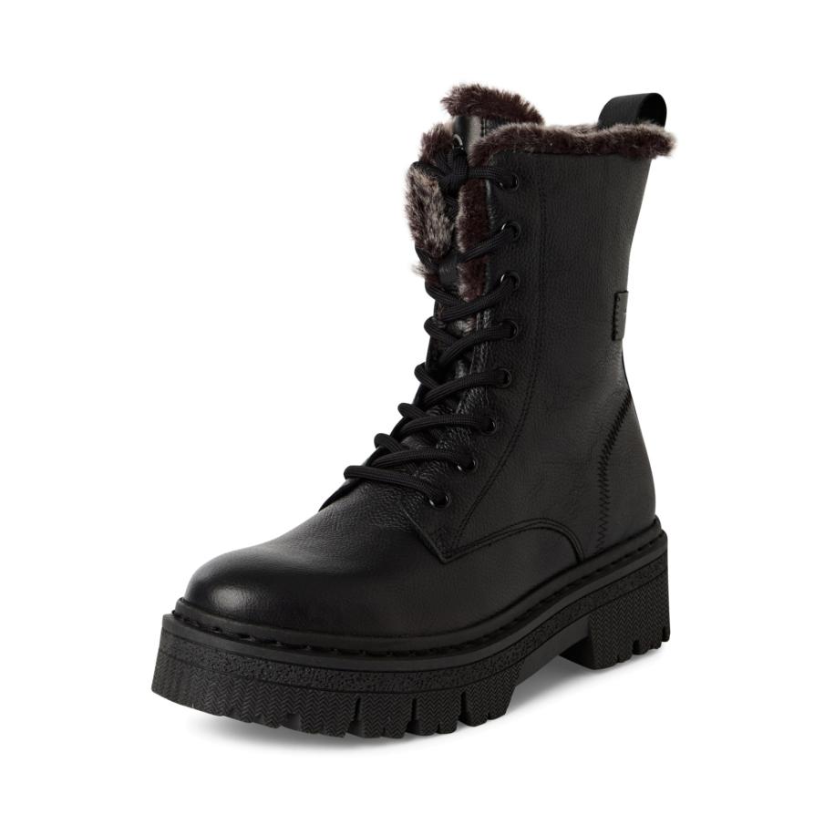 Tamaris Tamaris Veterlaarsjes zwart -